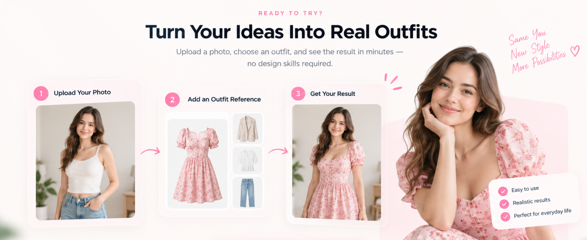 Simple AI Clothes Changer workflow from upload to result